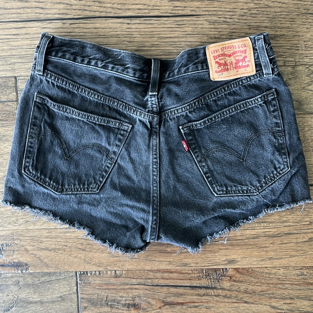 Levi’s Black Jean Shorts